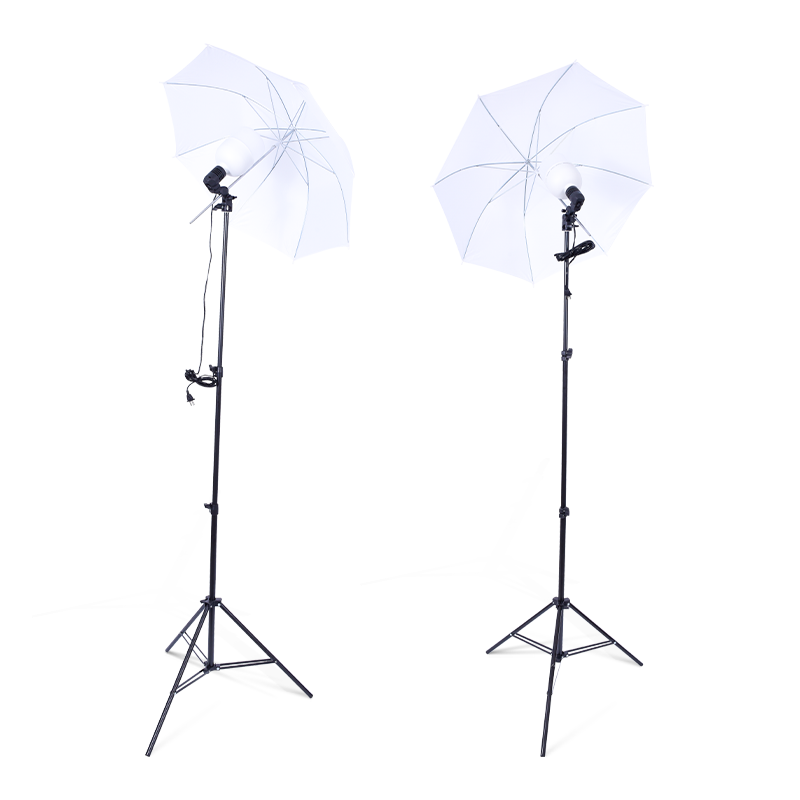 Paraguas de luz suave reflectante para fotografía en vivo con trípode